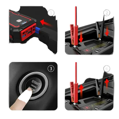 1000A/2000A Portable Car Jump Starter & Emergency Power Bank Booster