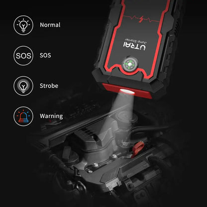 1000A/2000A Portable Car Jump Starter & Emergency Power Bank Booster