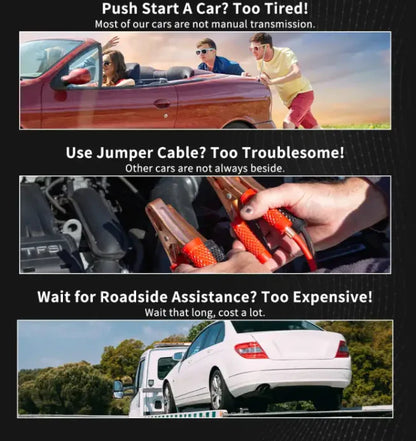 1000A/2000A Portable Car Jump Starter & Emergency Power Bank Booster