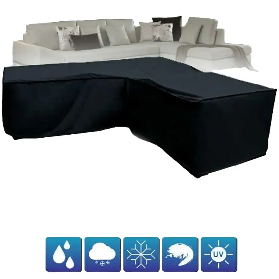 V/L-Shape Waterproof Garden Sofa Cover – Rattan Corner Furniture Protector (different sizes available)