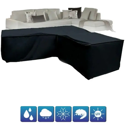 V/L-Shape Waterproof Garden Sofa Cover – Rattan Corner Furniture Protector (different sizes available)