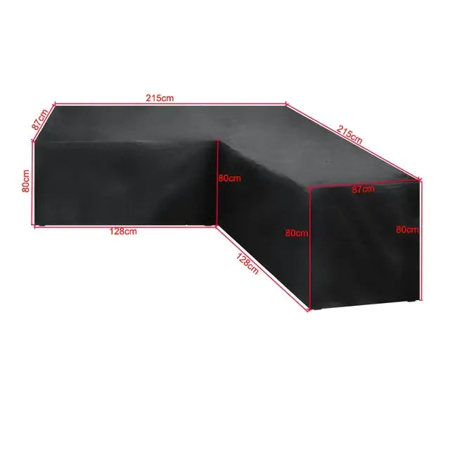 V/L-Shape Waterproof Garden Sofa Cover – Rattan Corner Furniture Protector (different sizes available)