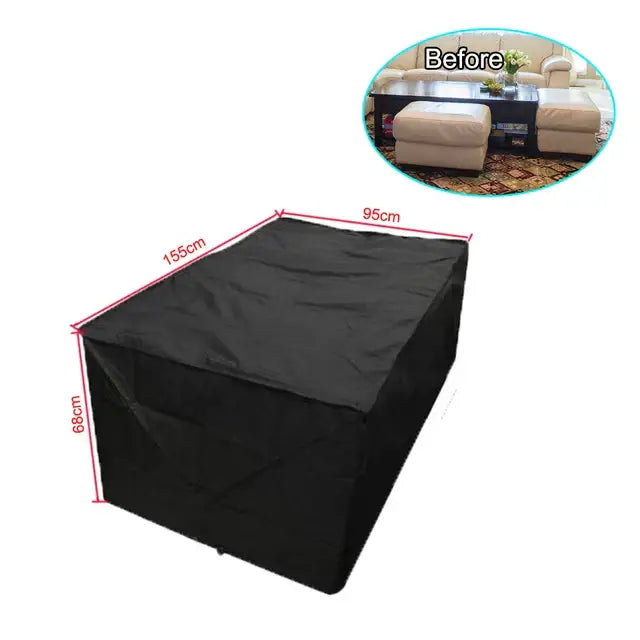 V/L-Shape Waterproof Garden Sofa Cover – Rattan Corner Furniture Protector (different sizes available)