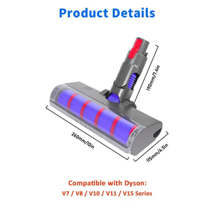 Vacuum Cleaner Accessories Set for Dyson V6–V15 Direct Drive Brush, Filter & Hose Kit