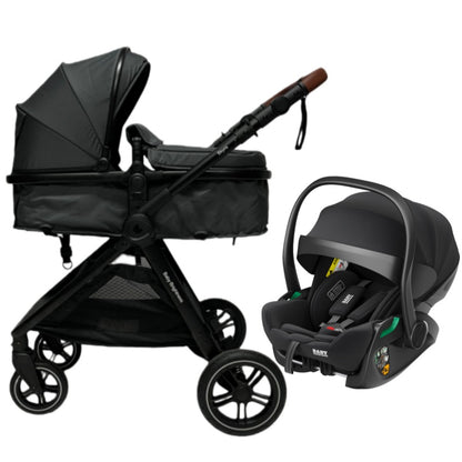 Pre-order Skyra 2-in-1 Newborn Pram & Bassinet Stroller and Reclining Car Seat (Grey)