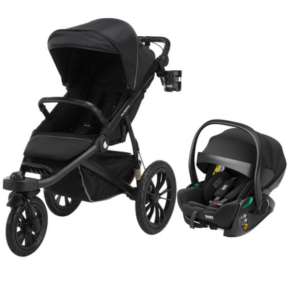 Pre-order Hill All Terrain Jogging Baby Stroller with Reclining Car Seat (Black）