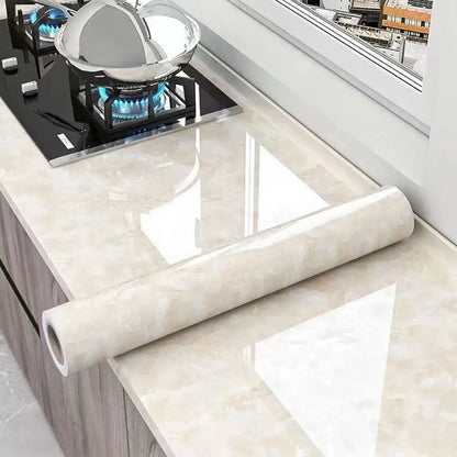 Vinyl Marble Wallpaper – Waterproof (8 designs available)