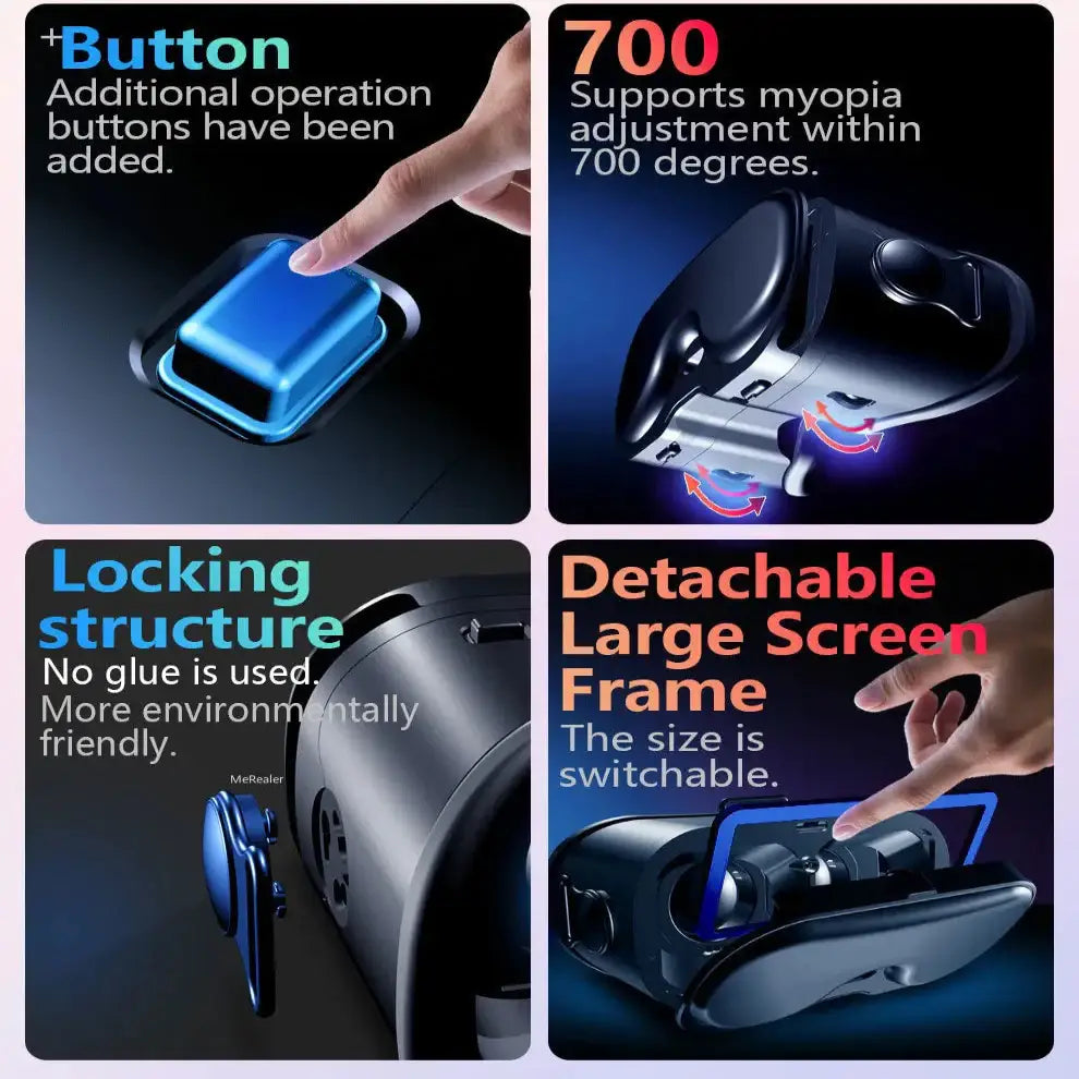 Virtual Reality Headset for 5–7" Smartphones