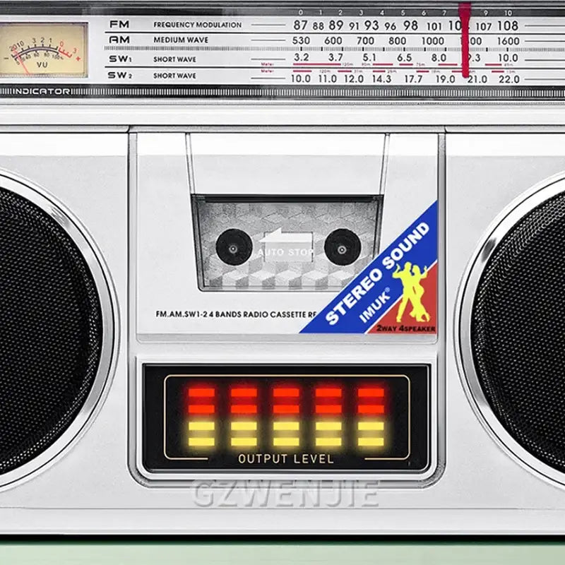 Volkswagen-Style Retro Bluetooth Cassette Radio