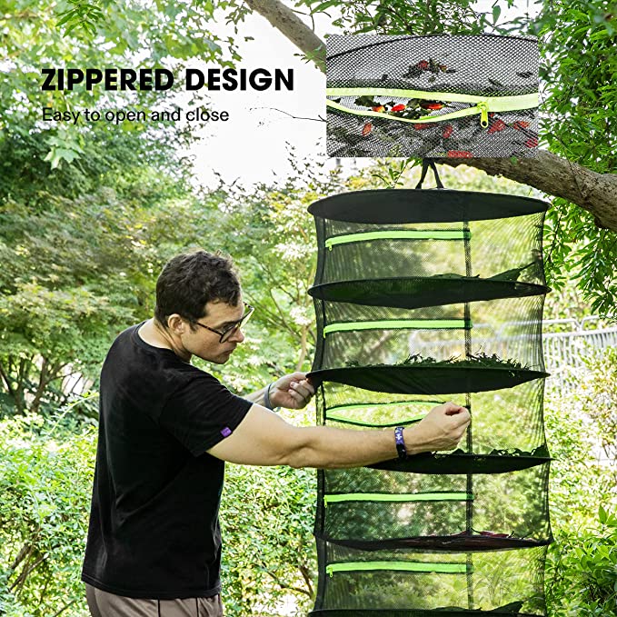 6 Layers Food Drying Net Fish Drying Rack Mesh Net - salelink.co.nz