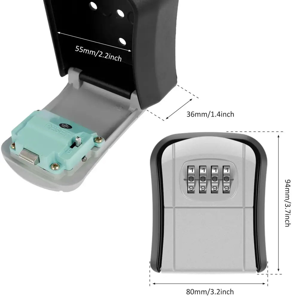 Wall-Mount Key Lock Box with Code (4 types available)