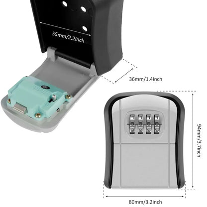 Wall-Mount Key Lock Box with Code (4 types available)