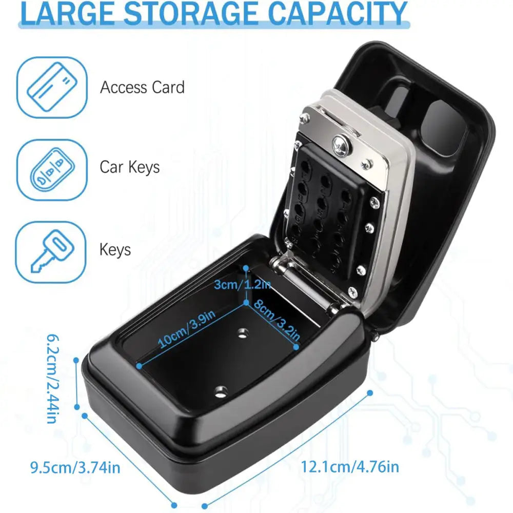 Wall-Mount Key Lock Box with Code (4 types available)
