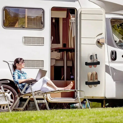 Wall-Mounted Adjustable Shoe Rack for RV & Caravan (1PCS)