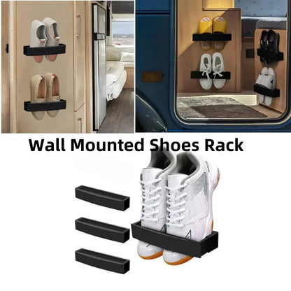 Wall-Mounted Adjustable Shoe Rack for RV & Caravan (1PCS)