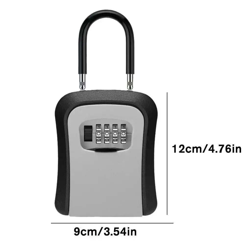 Wall-Mounted Key Keeper – 4-Digit Lock Box (available in Gray & Black)
