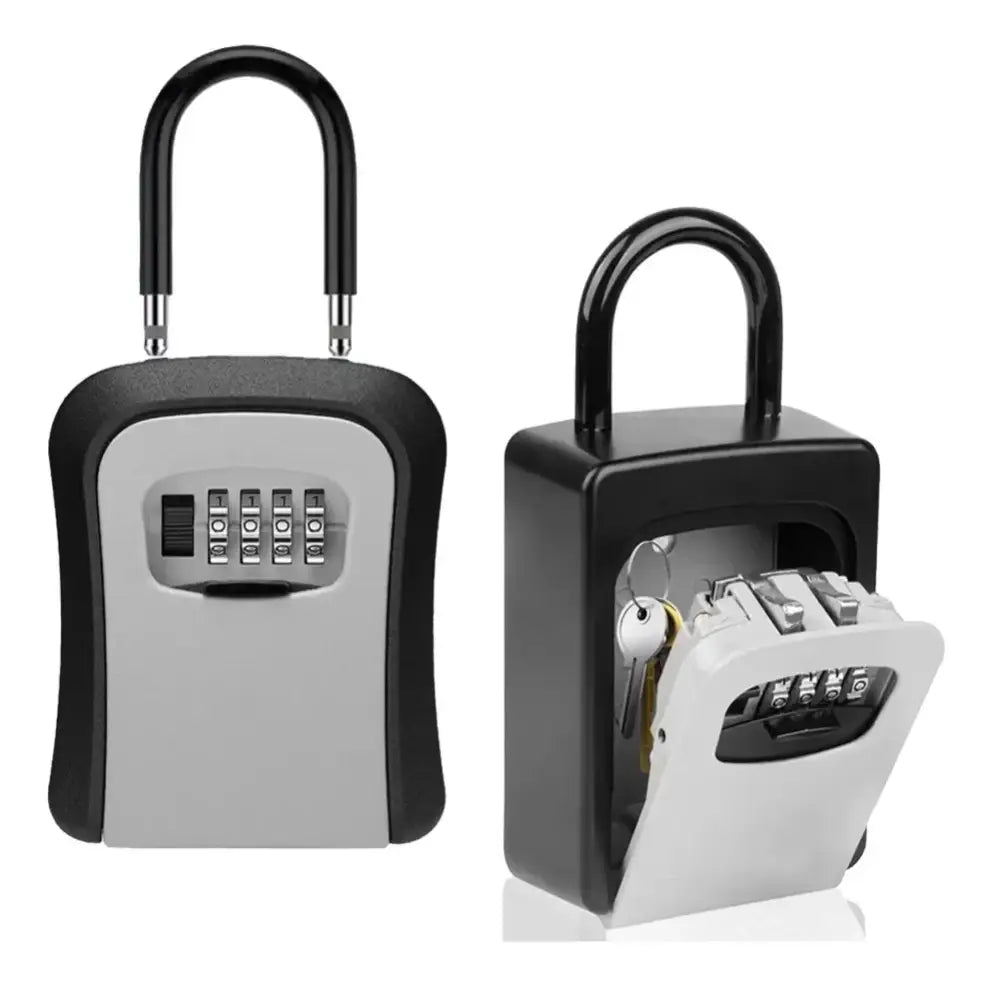Wall-Mounted Key Keeper – 4-Digit Lock Box (available in Gray & Black)