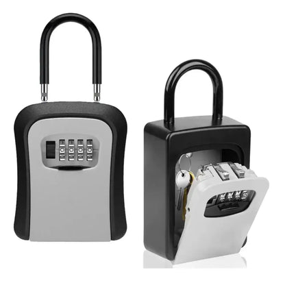 Wall-Mounted Key Keeper – 4-Digit Lock Box (available in Gray & Black)