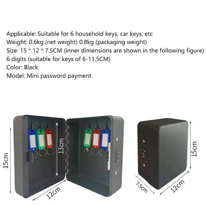 Wall-Mounted Password Key Box (different sizes available)