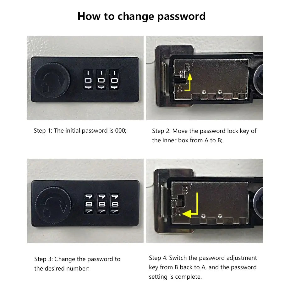 Wall-Mounted Password Key Box (different sizes available)