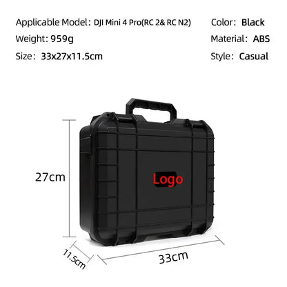 Waterproof Carry Case for DJI Mini 3 / 4 Pro (Black & White)