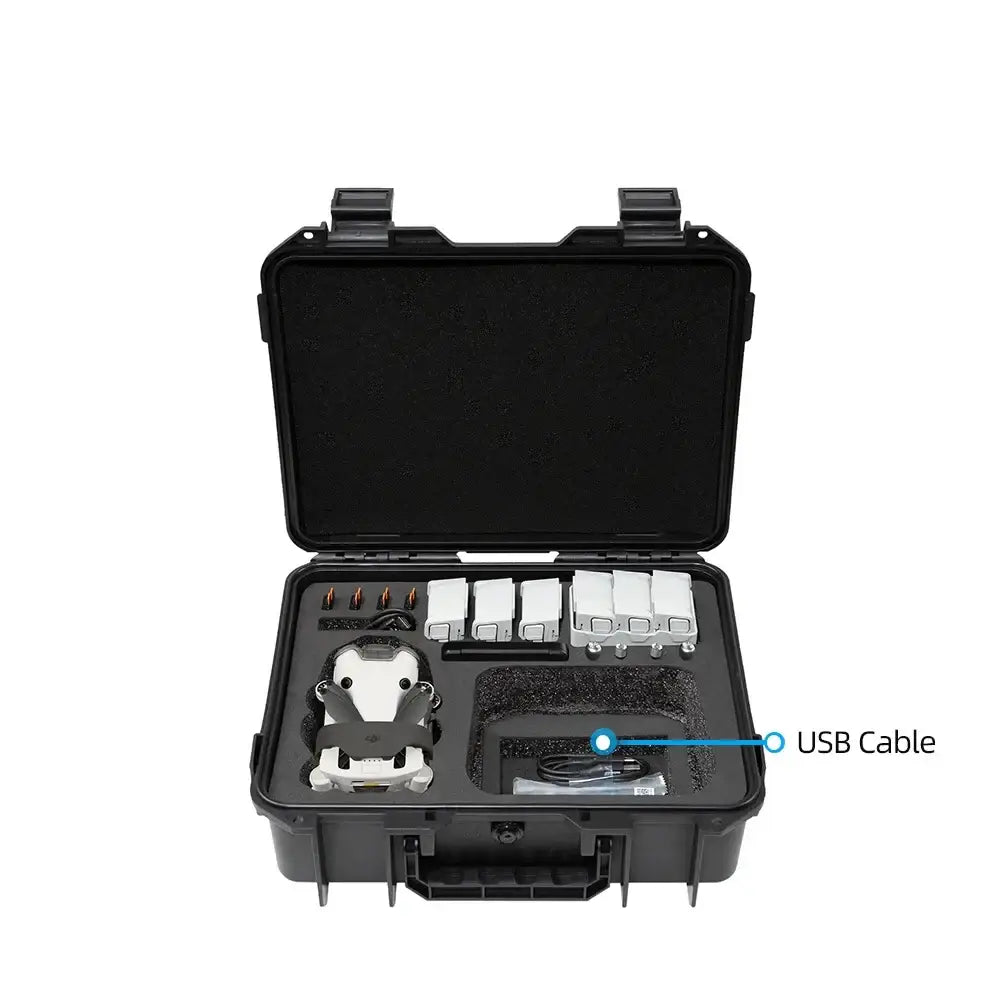 Waterproof Carry Case for DJI Mini 3 / 4 Pro (Black & White)