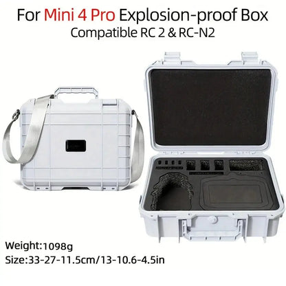 Waterproof Carry Case for DJI Mini 3 / 4 Pro (Black & White)