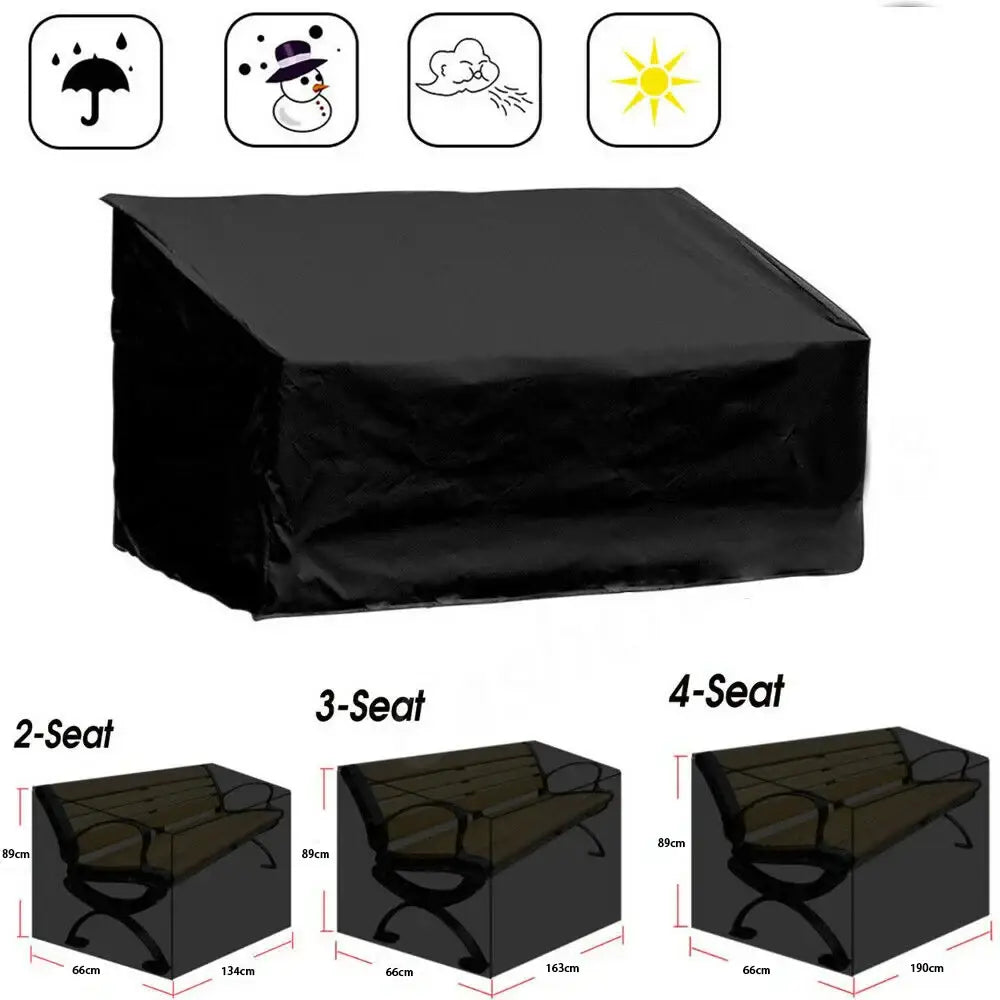 Waterproof Outdoor Bench Cover – Dustproof, UV-Resistant (3 sizes available)