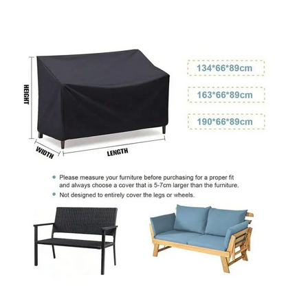 Waterproof Outdoor Bench Cover – Dustproof, UV-Resistant (3 sizes available)