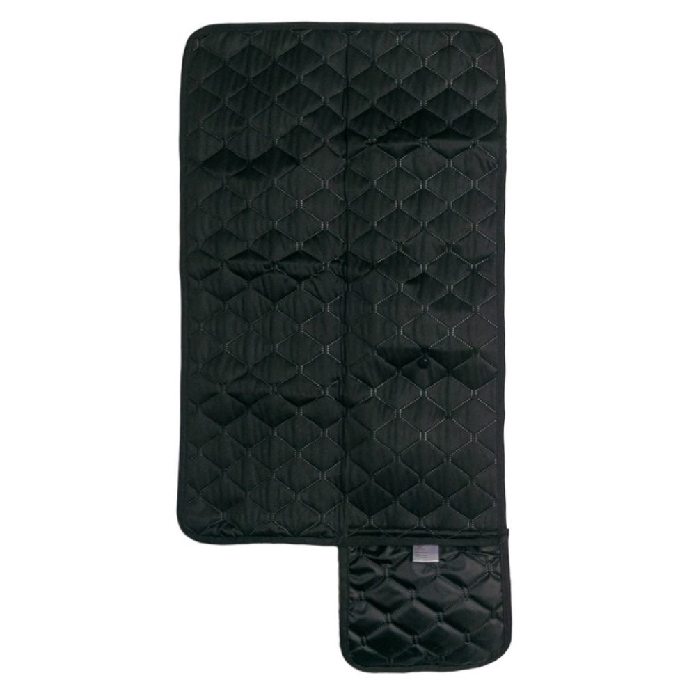 A waterproof quilted play mat that is perfect to fit in a nappy ag when out and about to keep baby comfortable and changed. 
