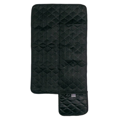 A waterproof quilted play mat that is perfect to fit in a nappy ag when out and about to keep baby comfortable and changed. 