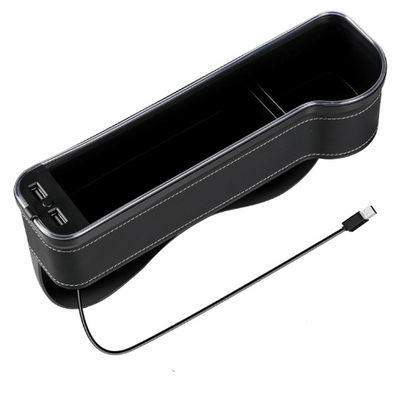 2PCS LED Car Seat Gap Filler Organizer with Charging Function