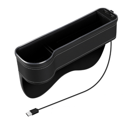 2PCS LED Car Seat Gap Filler Organizer with Charging Function