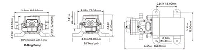 SEAFLO 12V Water Pump Trailer Caravan Camping Boat