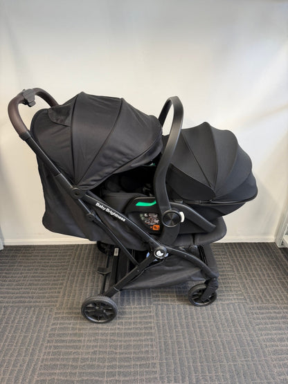 Pre-order Newborn Pram & Capsule – FlexGo Auto Folding Stroller with Reclining Capsule (Black) - image 19