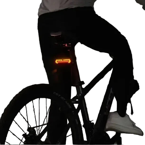 Wireless Turn Signal Bike Tail Light with Projection, 6 Modes (Rechargeable & Waterproof)