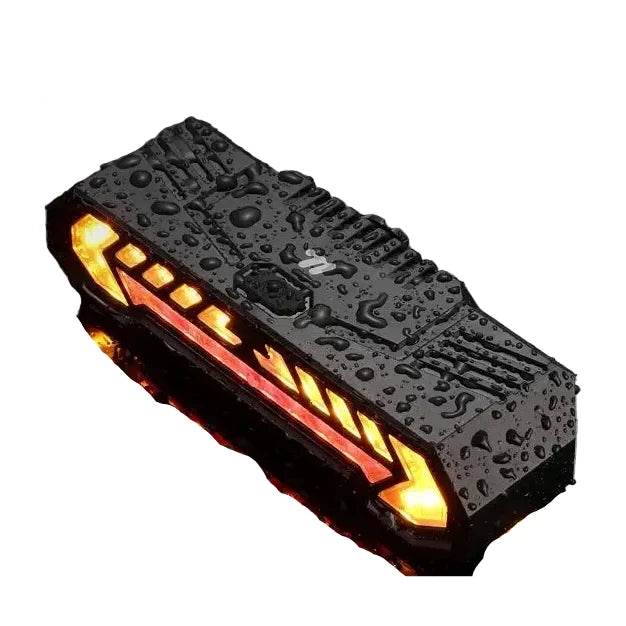Wireless Turn Signal Bike Tail Light with Projection, 6 Modes (Rechargeable & Waterproof)