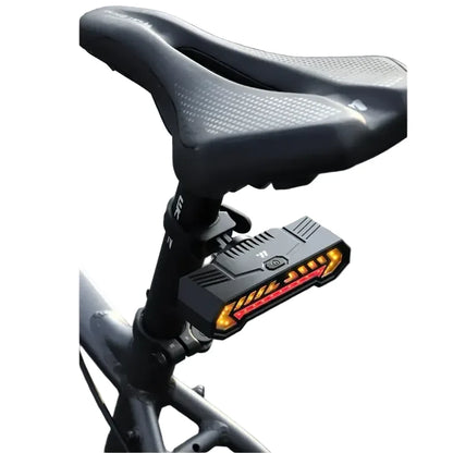 Wireless Turn Signal Bike Tail Light with Projection, 6 Modes (Rechargeable & Waterproof)