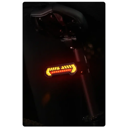 Wireless Turn Signal Bike Tail Light with Projection, 6 Modes (Rechargeable & Waterproof)