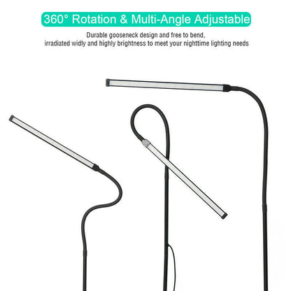 USB Adjustable LED Floor Lamp Reading Dimmable Light