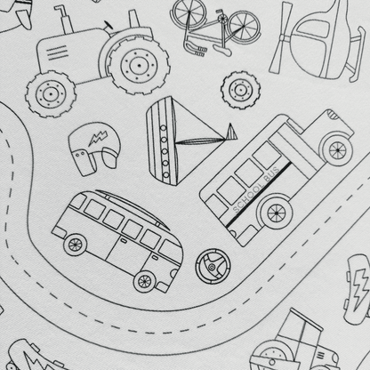 Colour Me Kids - Washable Colouring In Tablecloth Set