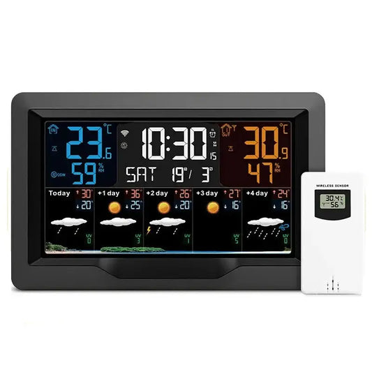 Wi-Fi 4-in-1 Weather Station with TUYA App & Date Display