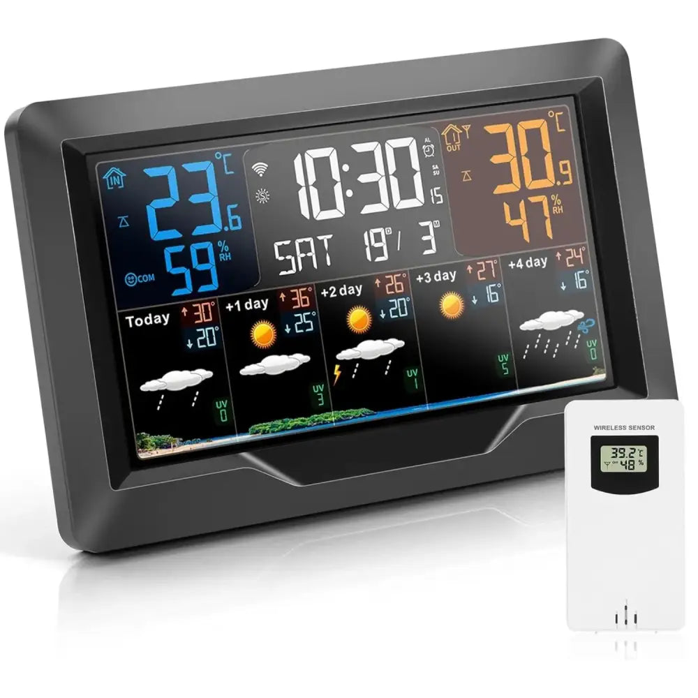 Wi-Fi 4-in-1 Weather Station with TUYA App & Date Display
