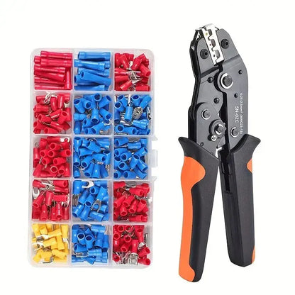 Wire Crimping Tool & Connector Assortment Kit