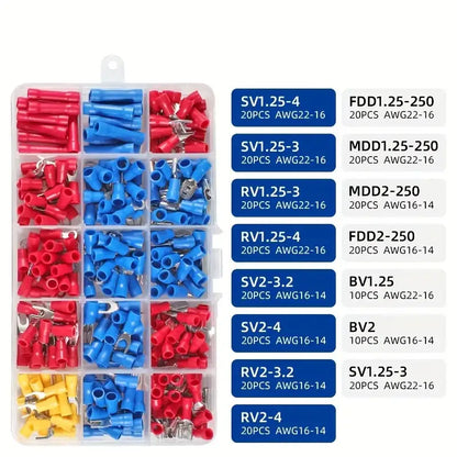 Wire Crimping Tool & Connector Assortment Kit