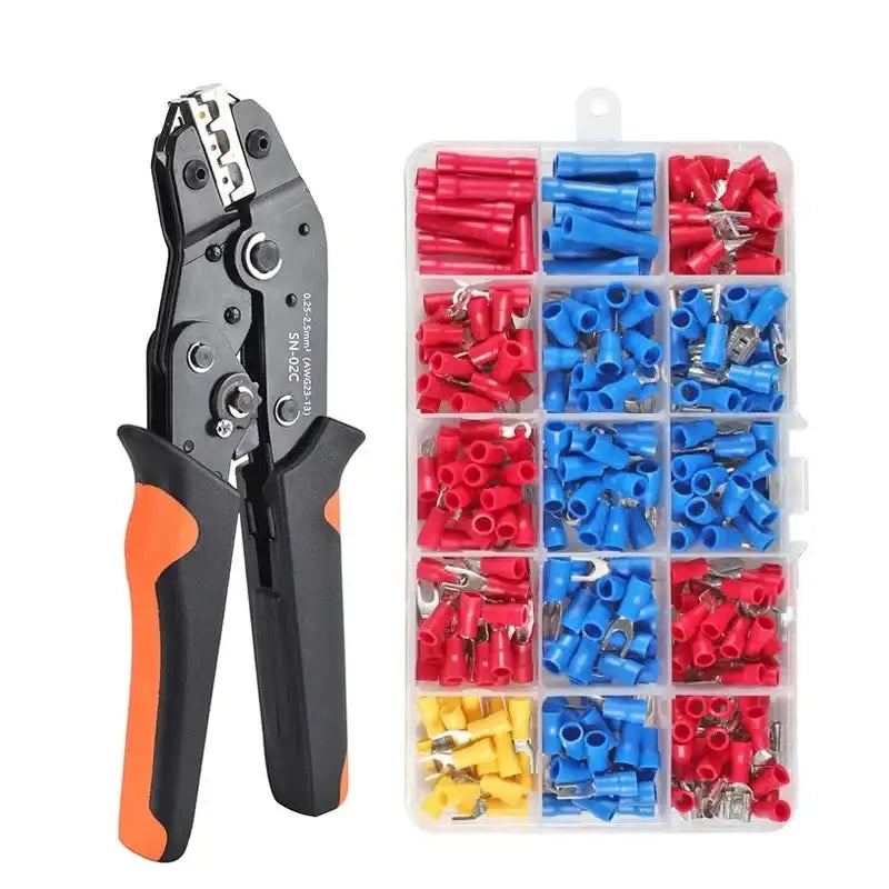 Wire Crimping Tool & Connector Assortment Kit