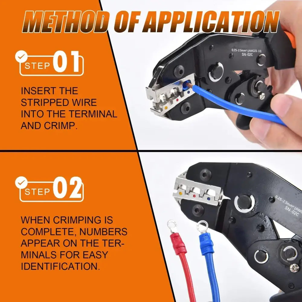 Wire Crimping Tool & Connector Assortment Kit