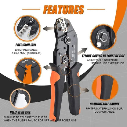 Wire Crimping Tool & Connector Assortment Kit