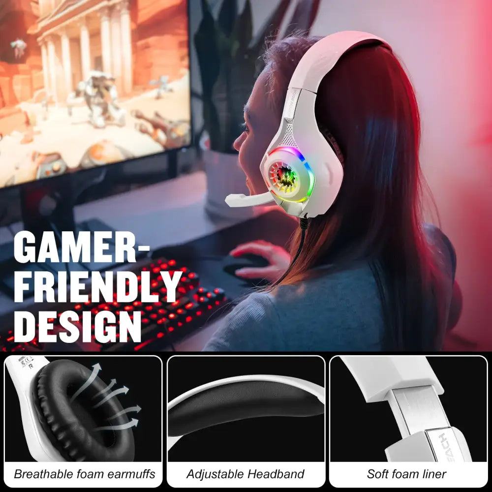 Wired 3.5mm Gaming Headset with Mic – PC/PS4/PS5/Xbox