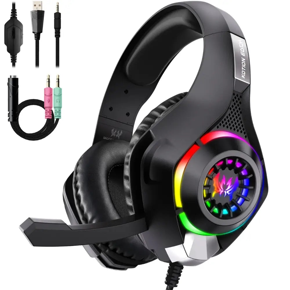 Wired 3.5mm Gaming Headset with Mic – PC/PS4/PS5/Xbox